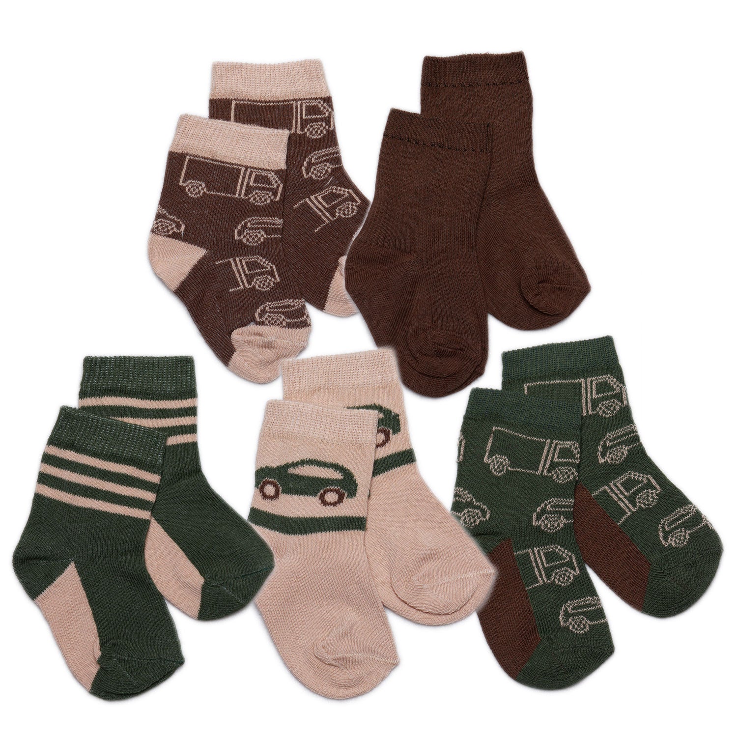 5er-Pack Socken Gråmose